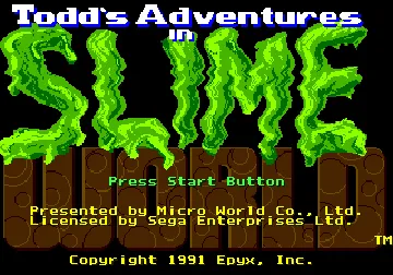 Slime World (Japan) screen shot title